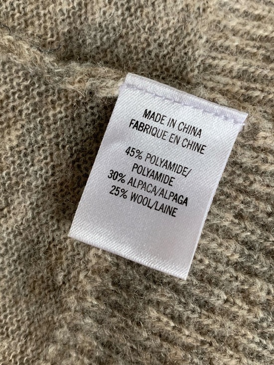 Theory alpaca/wool blend loose knit belted cardigan - Picture 6 of 7